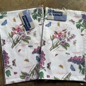 Pimpernel Botanical and Butterfly Towels